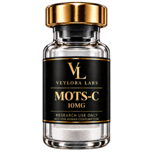 MOTS-C 10MG research peptide vial from Veylora Labs