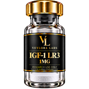 IGF-1 LR3 1MG research peptide vial from Veylora Labs